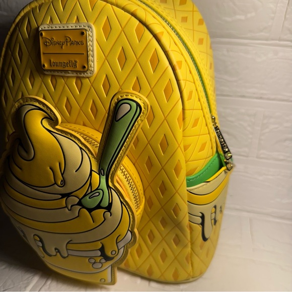 New Disney Eats Pineapple Swirl Loungefly Backpack - Picture 4 of 10
